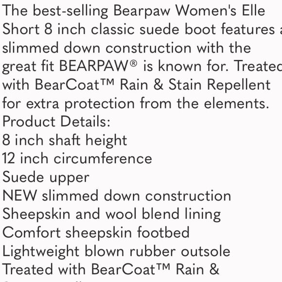 BearPaw Elle Short Blue Suede Pull On Women’s Boots Size 6 - Picture 13 of 14